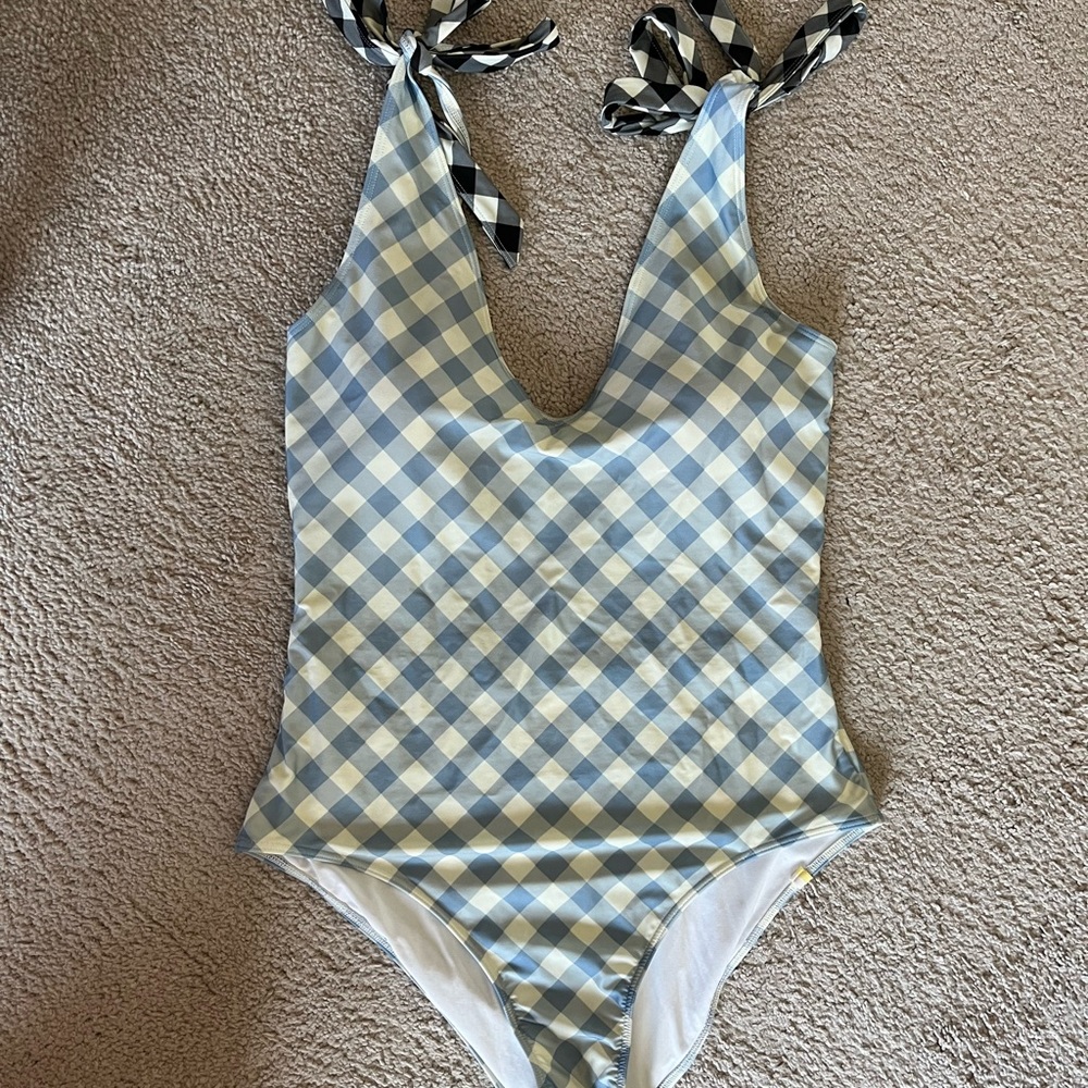Size 12 Summersalt gingham one-piece